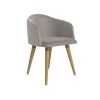 Scarsdale Beige Velvet Matelass Accent Chair by Luxor