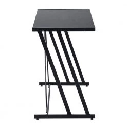 35.4 in. Rectangle Computer Desk Laptop Writing Study Workstation Z-Shaped Metal Frame-Black by Edendirect -Furniture Store black edendirect computer desks gp00ra210929003 1f 1000