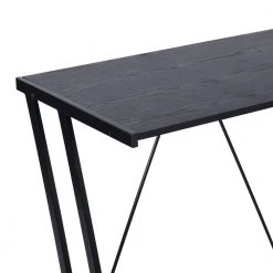 35.4 in. Rectangle Computer Desk Laptop Writing Study Workstation Z-Shaped Metal Frame-Black by Edendirect -Furniture Store black edendirect computer desks gp00ra210929003 4f 1000