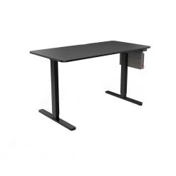 48 in. Rectangular Black Gaming Computer Desk with Adjustable Height by Edendirect