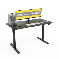 48 in. Rectangular Black Gaming Computer Desk with Adjustable Height by Edendirect -Furniture Store black edendirect computer desks qykjra210817006 77 1000