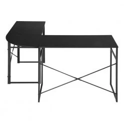 48 in. Black L-Shape Computer Desk with Large Space by Edendirect -Furniture Store black edendirect computer desks w9030001 77 1000