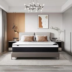 12 in. Medium High Density Foam Euro Top Pocket Spring Mattress, Pressure Relieving Full Size by Edendirect 10 12 in. Medium High Density Foam Euro Top Pocket Spring Mattress, Pressure Relieving Full Size by Edendirect -Furniture Store black edendirect mattresses fstyra220611002 1f 1000