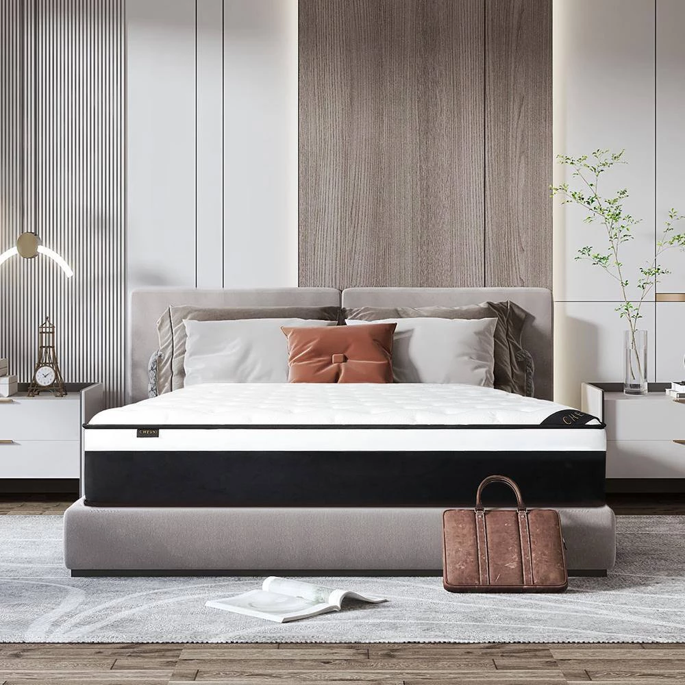 12 in. Medium High Density Foam Euro Top Pocket Spring Mattress, Pressure Relieving Full Size by Edendirect 7 12 in. Medium High Density Foam Euro Top Pocket Spring Mattress, Pressure Relieving Full Size by Edendirect - Image 7