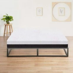 10 in. Medium Firm Cooling Gel Memory Foam Tight Top Breathable Bed Mattress for Cooler Sleep Supportive Twin Mattress by Edendirect 6 10 in. Medium Firm Cooling Gel Memory Foam Tight Top Breathable Bed Mattress for Cooler Sleep Supportive Twin Mattress by Edendirect -Furniture Store black edendirect mattresses qykjra220414007 4f 1000