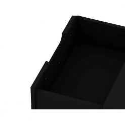 Intrepid 2.0 Black Mid-Century Modern 2-Drawer Nightstand by Luxor -Furniture Store black luxor nightstands 102hd2 fa 1000