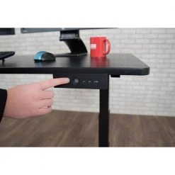 59 in. Rectangular Black Standing Desks with Adjustable Height by Luxor 9 59 in. Rectangular Black Standing Desks with Adjustable Height by Luxor -Furniture Store black luxor standing desks stande 60 bk bo 1f 1000