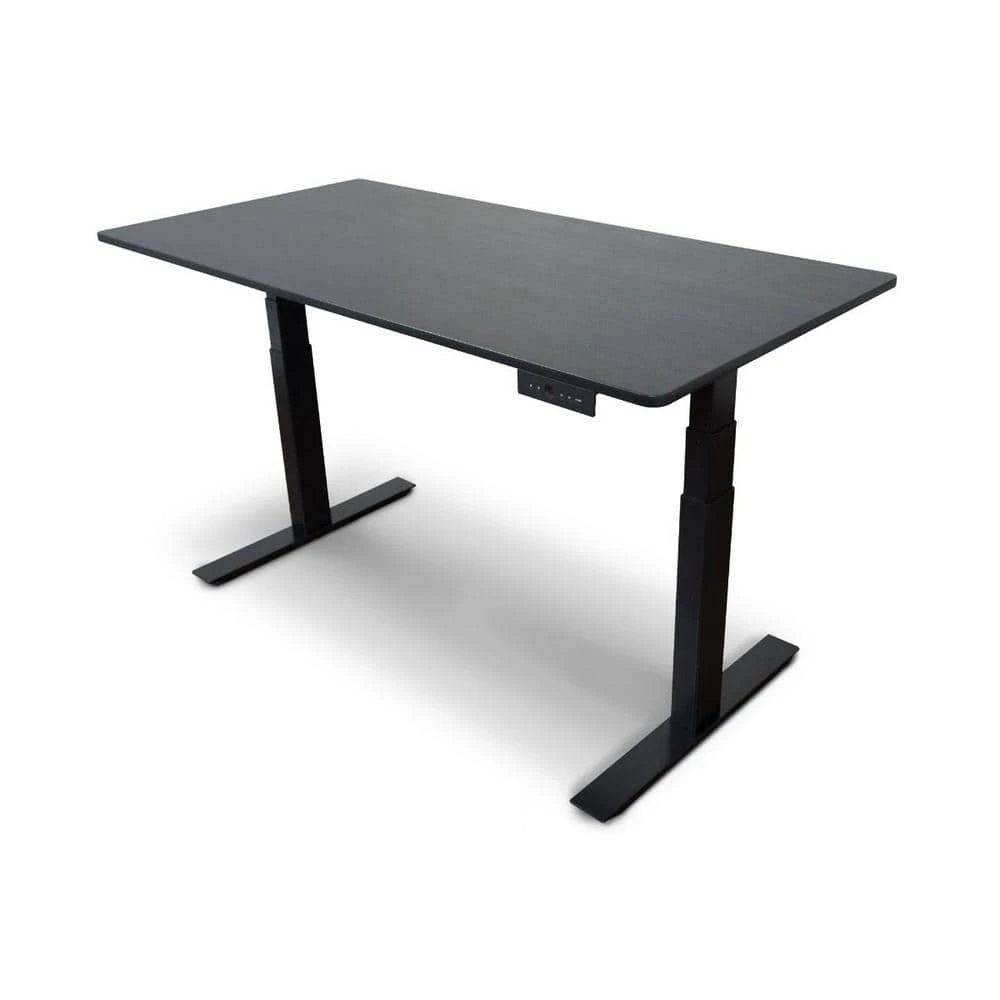 59 in. Rectangular Black Standing Desks with Adjustable Height by Luxor 1 59 in. Rectangular Black Standing Desks with Adjustable Height by Luxor
