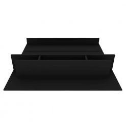 Montauk 63 in. Black Particle Board Floating Entertainment Center Fits TVs Up to 60 in. with Cable Management by Luxor -Furniture Store black luxor tv stands 1pmchd5 1d 1000