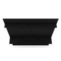Montauk 63 in. Black Particle Board Floating Entertainment Center Fits TVs Up to 60 in. with Cable Management by Luxor -Furniture Store black luxor tv stands 1pmchd5 a0 1000
