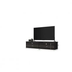 Liberty 42 in. Black Particle Board Floating Entertainment Center Fits TVs Up to 40 in. with Storage Doors by Luxor 15 Liberty 42 in. Black Particle Board Floating Entertainment Center Fits TVs Up to 40 in. with Storage Doors by Luxor -Furniture Store black luxor tv stands 227hd6 4f 1000