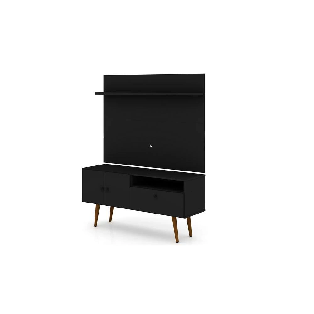 Montauk 54 in. Black Composite Entertainment Center Fits TVs Up to 50 in. with Wall Panel by Luxor 9 Montauk 54 in. Black Composite Entertainment Center Fits TVs Up to 50 in. with Wall Panel by Luxor - Image 9
