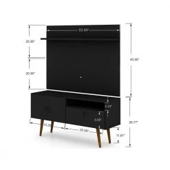 Montauk 54 in. Black Composite Entertainment Center Fits TVs Up to 50 in. with Wall Panel by Luxor 18 Montauk 54 in. Black Composite Entertainment Center Fits TVs Up to 50 in. with Wall Panel by Luxor -Furniture Store black luxor tv stands 6pmchd5 4f 1000