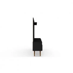 Montauk 54 in. Black Composite Entertainment Center Fits TVs Up to 50 in. with Wall Panel by Luxor 21 Montauk 54 in. Black Composite Entertainment Center Fits TVs Up to 50 in. with Wall Panel by Luxor -Furniture Store black luxor tv stands 6pmchd5 fa 1000