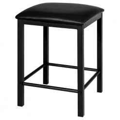 3-Piece Black Counter Height Dining Set Faux Marble Table by SUNRINX 20 3-Piece Black Counter Height Dining Set Faux Marble Table by SUNRINX -Furniture Store black sunrinx dining room sets mg5674we 44 1000