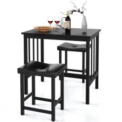 3-Pieces Modern Counter Height Dining Table Set Seats 2 by SUNRINX -Furniture Store black sunrinx dining room sets mg6 4bd 31 1000