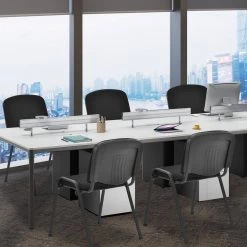 Black Conference Chair Elegant Office Chair for Guest Reception with Upholstery Seat (5-Pieces) by SUNRINX 17 Black Conference Chair Elegant Office Chair for Guest Reception with Upholstery Seat (5-Pieces) by SUNRINX -Furniture Store black sunrinx guest office chairs mg6 14bd 31 1000