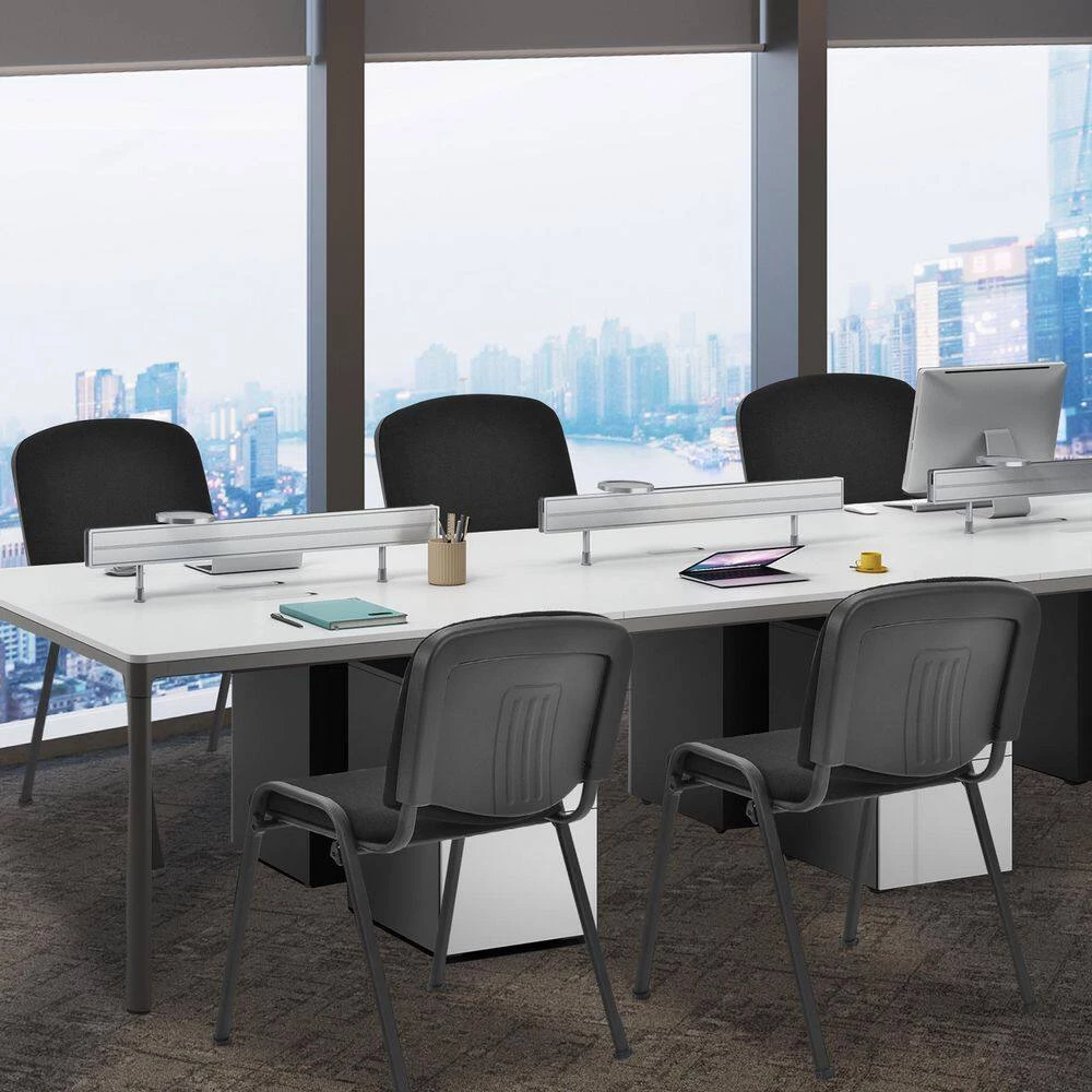 Black Conference Chair Elegant Office Chair for Guest Reception with Upholstery Seat (5-Pieces) by SUNRINX 9 Black Conference Chair Elegant Office Chair for Guest Reception with Upholstery Seat (5-Pieces) by SUNRINX - Image 9