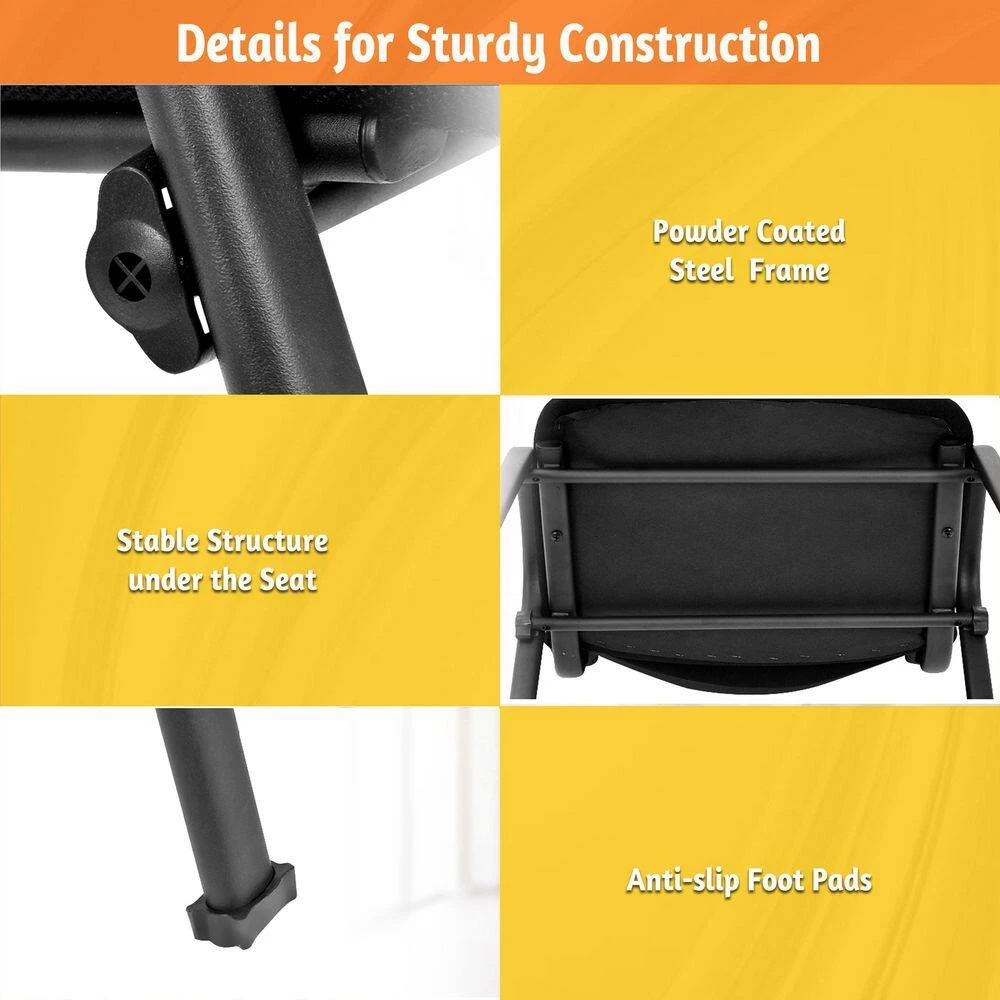 Black Conference Chair Elegant Office Chair for Guest Reception with Upholstery Seat (5-Pieces) by SUNRINX 8 Black Conference Chair Elegant Office Chair for Guest Reception with Upholstery Seat (5-Pieces) by SUNRINX - Image 8