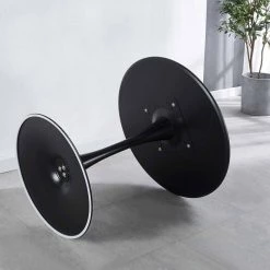 31.5 in.Black Tulip Table Mid-century Dining Table for 2-4 people With Round Mdf Table Top by SUNRINX 13 31.5 in.Black Tulip Table Mid-century Dining Table for 2-4 people With Round Mdf Table Top by SUNRINX -Furniture Store black sunrinx kitchen dining tables mg5 55bf 1f 1000