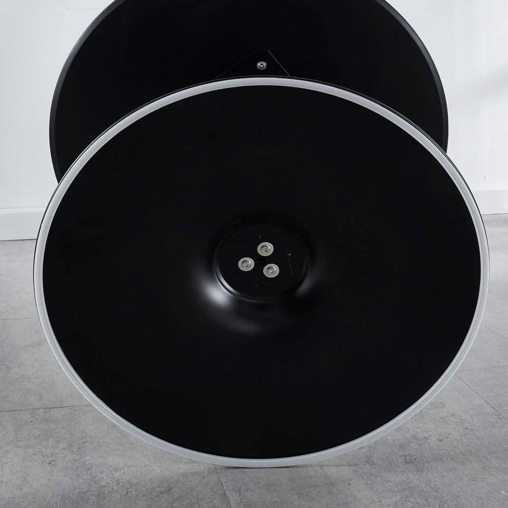 31.5 in.Black Tulip Table Mid-century Dining Table for 2-4 people With Round Mdf Table Top by SUNRINX 4 31.5 in.Black Tulip Table Mid-century Dining Table for 2-4 people With Round Mdf Table Top by SUNRINX - Image 4