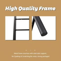 Black Bed Frame Queen Metal Platform Bed by SUNRINX -Furniture Store black sunrinx platform beds mg4 25we 44 1000