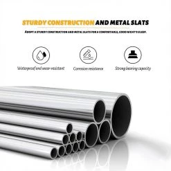 Black Bed Frame Queen Metal Platform Bed by SUNRINX -Furniture Store black sunrinx platform beds mg4 25we fa 1000