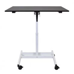 39.4 in. Rectangular Black/White Laptop Desks with Adjustable Height by Luxor 15 39.4 in. Rectangular Black/White Laptop Desks with Adjustable Height by Luxor -Furniture Store black white luxor laptop desks standup sc40 wb 76 1000