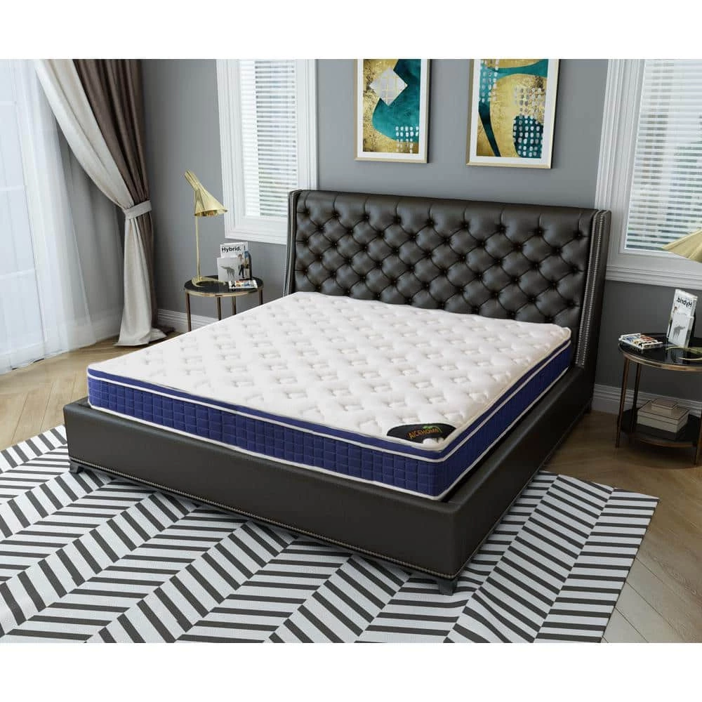 Luxury Royal 10 in. Medium Hybrid Mattress High Density Foam Euro Top Full Size Mattress, Bed-in-a-Box by Edendirect 1 Luxury Royal 10 in. Medium Hybrid Mattress High Density Foam Euro Top Full Size Mattress, Bed-in-a-Box by Edendirect