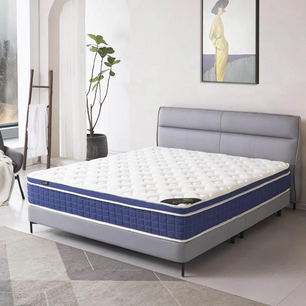 Luxury Royal 10 in. Medium Hybrid Mattress High Density Foam Euro Top Full Size Mattress, Bed-in-a-Box by Edendirect 2 Luxury Royal 10 in. Medium Hybrid Mattress High Density Foam Euro Top Full Size Mattress, Bed-in-a-Box by Edendirect - Image 2
