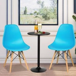 Set of 2-Mid Century Modern DSW Dining Side Chair by SUNRINX -Furniture Store blue sunrinx dining chairs mg6 25bd 31 1000