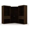 Ramsey Brown Open 3-Sectional Corner Closet (Set of 3) by Luxor