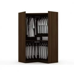 Ramsey 2.0 Brown Corner Wardrobe Closet by Luxor 18 Ramsey 2.0 Brown Corner Wardrobe Closet by Luxor -Furniture Store brown luxor armoires wardrobes 115hd2 1f 1000