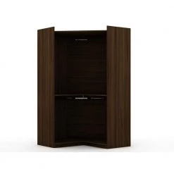 Ramsey 2.0 Brown Corner Wardrobe Closet by Luxor 20 Ramsey 2.0 Brown Corner Wardrobe Closet by Luxor -Furniture Store brown luxor armoires wardrobes 115hd2 76 1000