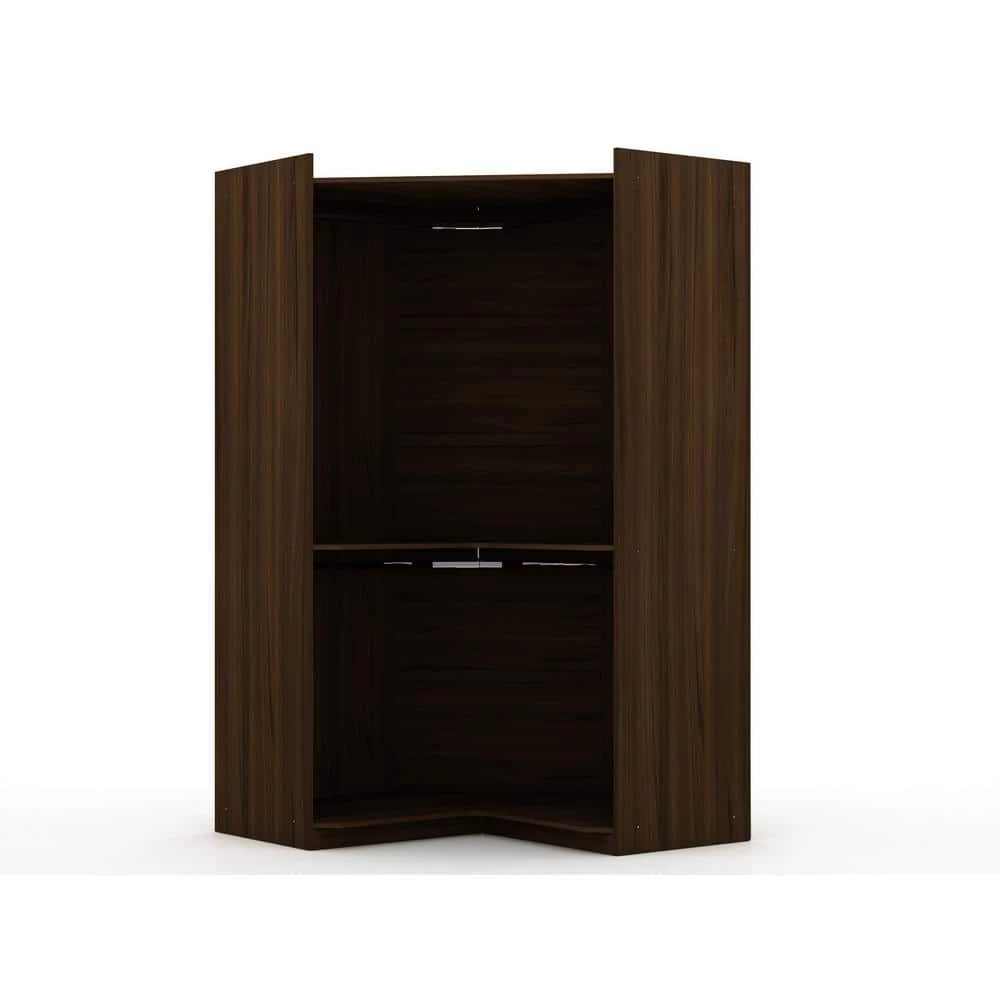 Ramsey 2.0 Brown Corner Wardrobe Closet by Luxor 10 Ramsey 2.0 Brown Corner Wardrobe Closet by Luxor - Image 10