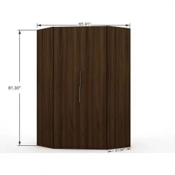 Ramsey 2.0 Brown Corner Wardrobe Closet by Luxor 13 Ramsey 2.0 Brown Corner Wardrobe Closet by Luxor -Furniture Store brown luxor armoires wardrobes 115hd2 a0 1000