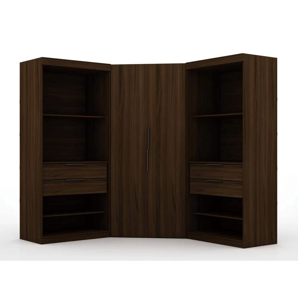 Ramsey 2.0 Brown Semi Open 3-Sectional Corner Closet (Set of 3) by Luxor 4 Ramsey 2.0 Brown Semi Open 3-Sectional Corner Closet (Set of 3) by Luxor - Image 4