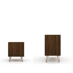 Intrepid 5-Drawer Brown Mid-Century Modern Dresser and Nightstand (Set of 2) by Luxor 18 Intrepid 5-Drawer Brown Mid-Century Modern Dresser and Nightstand (Set of 2) by Luxor -Furniture Store brown luxor dressers 104hd6 44 1000