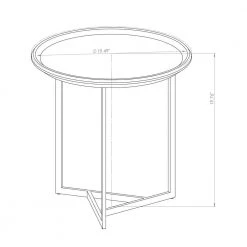 Javitz 19.29 in. Cinnamon Modern Round End Table by Luxor 9 Javitz 19.29 in. Cinnamon Modern Round End Table by Luxor -Furniture Store cinnamon luxor end side tables 2543hd1 4f 1000