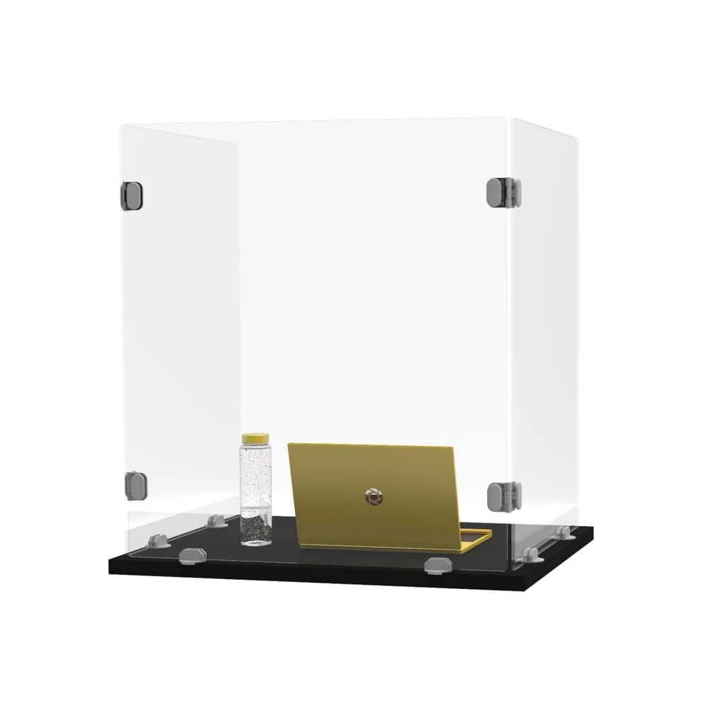 Trifold Acrylic Freestanding Desk Shield 22 x 24, Clear by Luxor 1 Trifold Acrylic Freestanding Desk Shield 22 x 24, Clear by Luxor