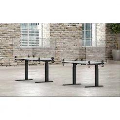 24 in. x 30 in. Clear Acrylic Sneeze Guard Desk Divider by Luxor 7 24 in. x 30 in. Clear Acrylic Sneeze Guard Desk Divider by Luxor -Furniture Store clear luxor computer desks divcl 2430c c3 1000