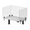 Acrylic Sneeze Guard Desk Divider 48 xz 24, Clear by Luxor