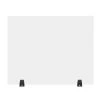 Acrylic Sneeze Guard Freestanding Desk Divider 30 x 24, Clear by Luxor