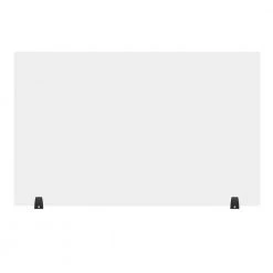 Acrylic Sneeze Guard Freestanding Desk Divider 48 x 30, Clear by Luxor