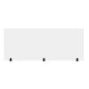 Acrylic 60 in. x 24 in. Clear Sneeze Guard Freestanding Desk Divider by Luxor