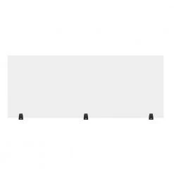 Acrylic 60 in. x 24 in. Clear Sneeze Guard Freestanding Desk Divider by Luxor