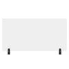 Acrylic Sneeze Guard Clamp On Cubicle Wall Extender 48 x 24, Clear by Luxor