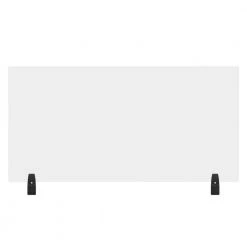 Acrylic Sneeze Guard Clamp On Cubicle Wall Extender 48 x 24, Clear by Luxor