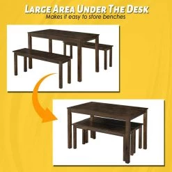 3-Piece Coffee Modern Studio Collection Table Dining Set with Wood Top by SUNRINX 14 3-Piece Coffee Modern Studio Collection Table Dining Set with Wood Top by SUNRINX -Furniture Store coffee sunrinx dining room sets mg6 12bd 4f 1000