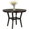 42 in. 2-tier Round Dining Table with Storage Shelf by SUNRINX